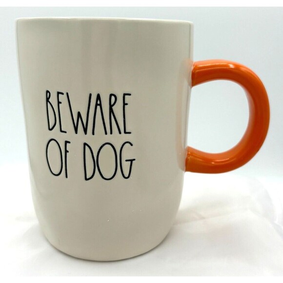 Rae Dunn Stoneware Ceramic Coffee Mug Artisan Collecton by Magenta Beware of Dog - Picture 2 of 15